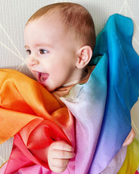 Play Silkies Rainbow Playsilk - 35 x 35 inch | | Play Silkies | Little Acorn to Mighty Oaks