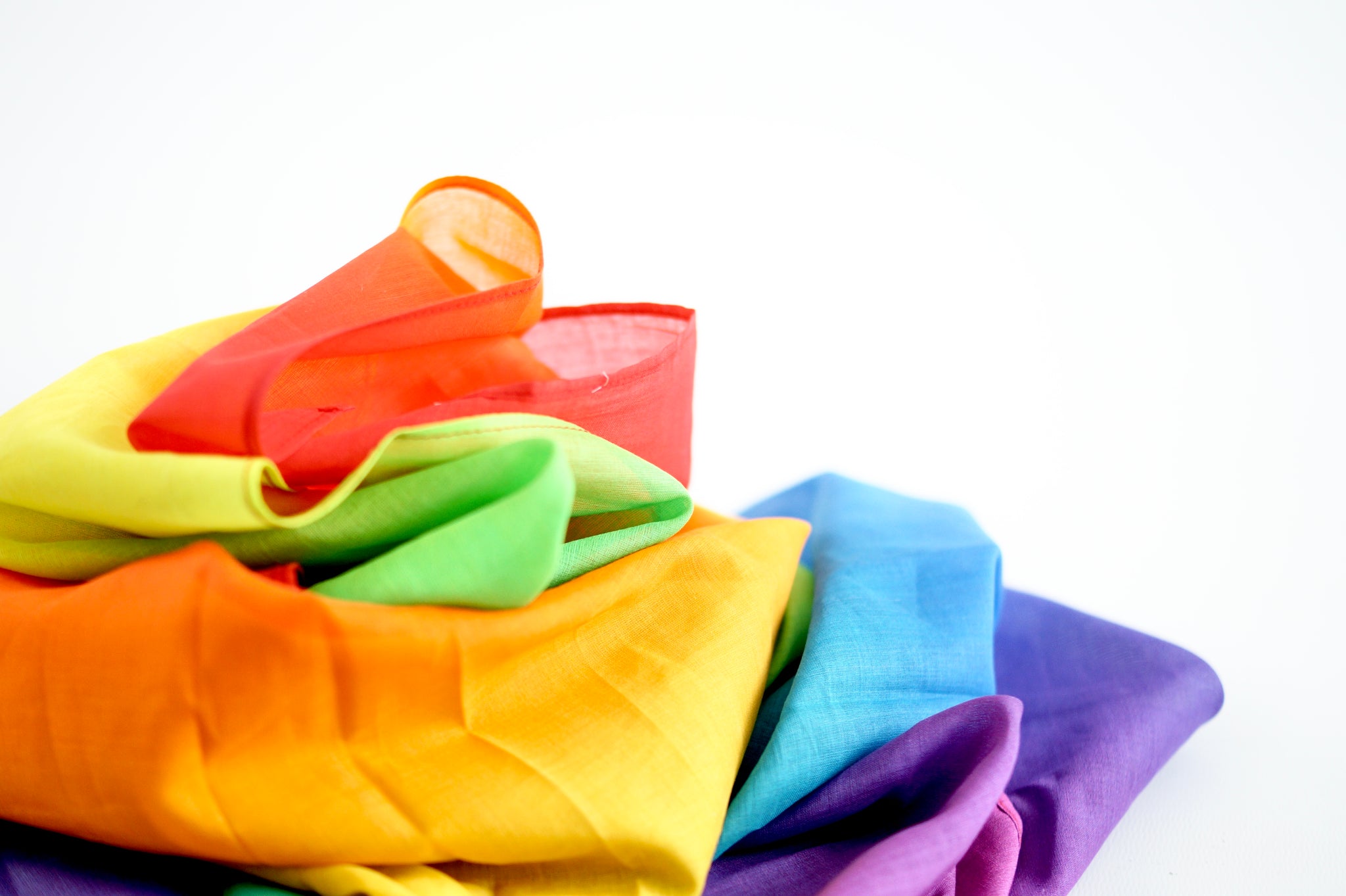 Laura's Play Cotton - Rainbow - 57 x 57 inches - Organic Cotton | | Laura's Play Cotton | Little Acorn to Mighty Oaks