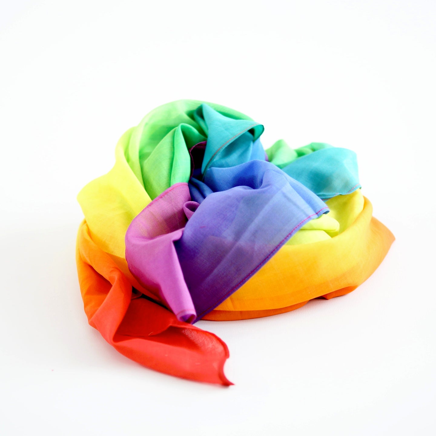 Laura's Play Cotton - Rainbow - 35 x 35 inches - Organic Cotton | | Laura's Play Cotton | Little Acorn to Mighty Oaks