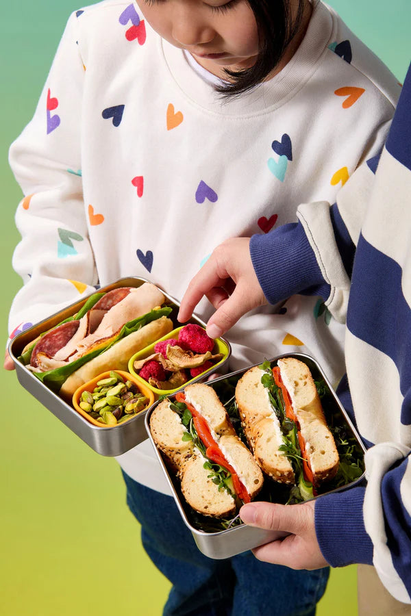 Planetbox Trailblazer Sandwich Box - White Sand Terrazzo | | PlanetBox | Little Acorn to Mighty Oaks