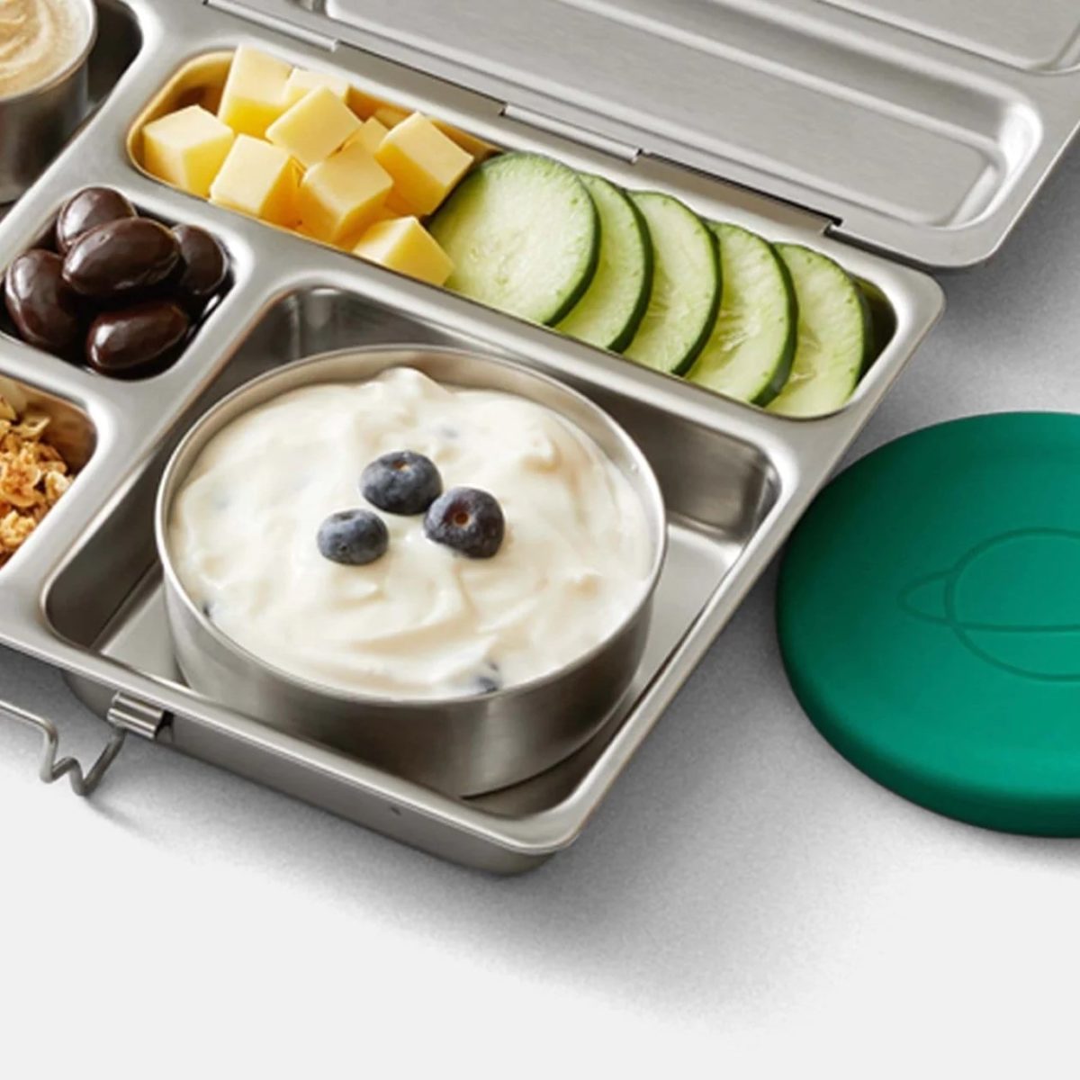 PlanetBox Stainless Steel Round Dipper 7oz - Leakproof container for dips and sauces | | PlanetBox | Little Acorn to Mighty Oaks