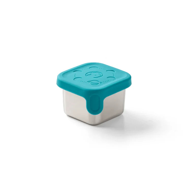 PlanetBox Stainless Steel Little Square Dipper 1.75oz - Galactic | | PlanetBox | Little Acorn to Mighty Oaks