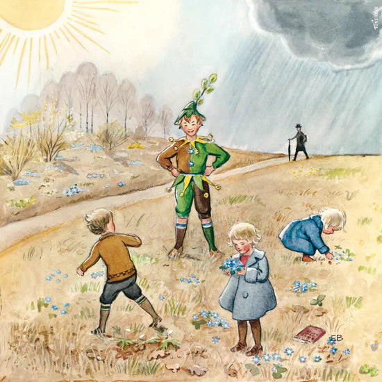 Elsa Beskow - Around the Year - April Toverlux Silhouette | Toy | Toverlux | Little Acorn to Mighty Oaks