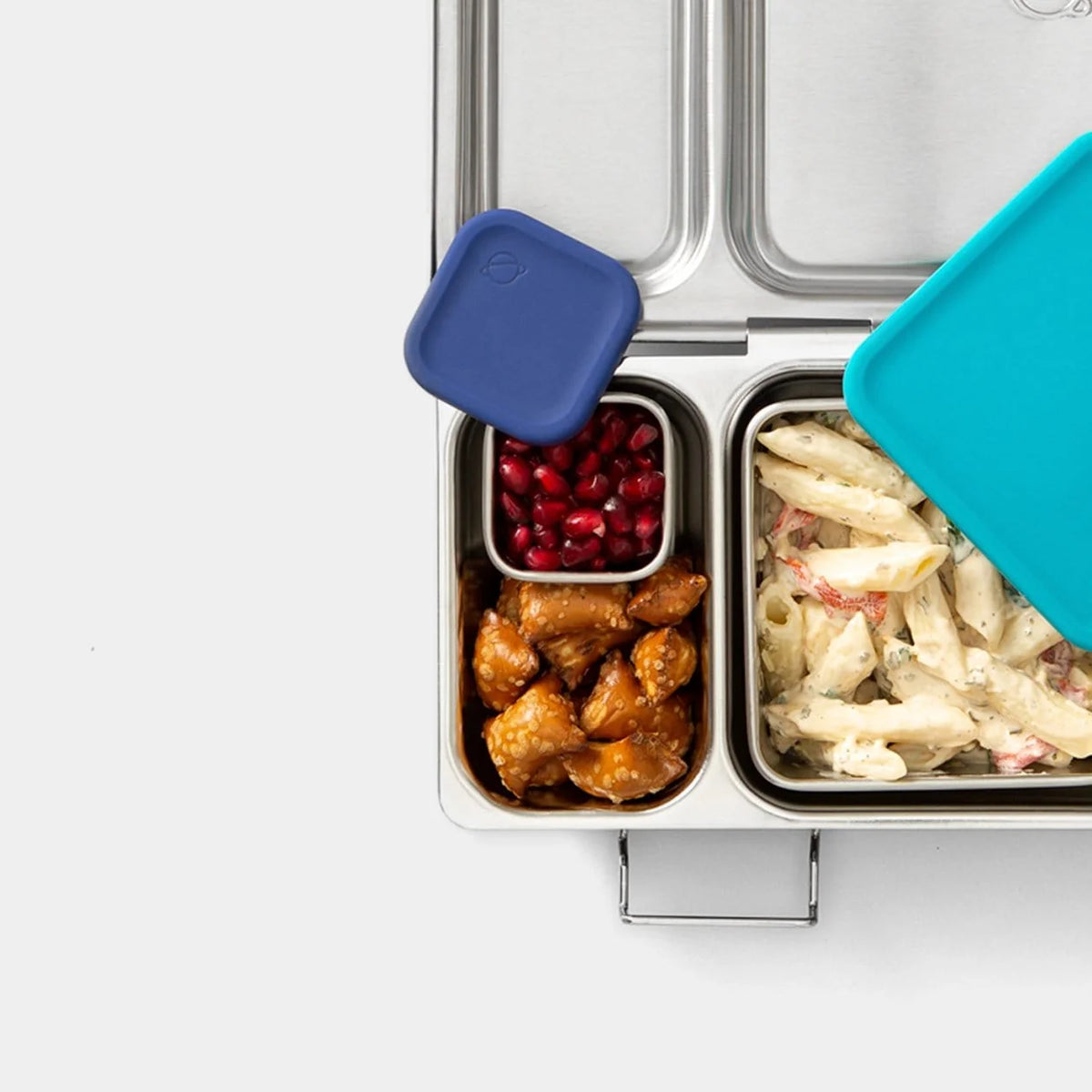 PlanetBox Stainless Steel Little Square Dipper 2.4oz - Cloudy Day | | PlanetBox | Little Acorn to Mighty Oaks