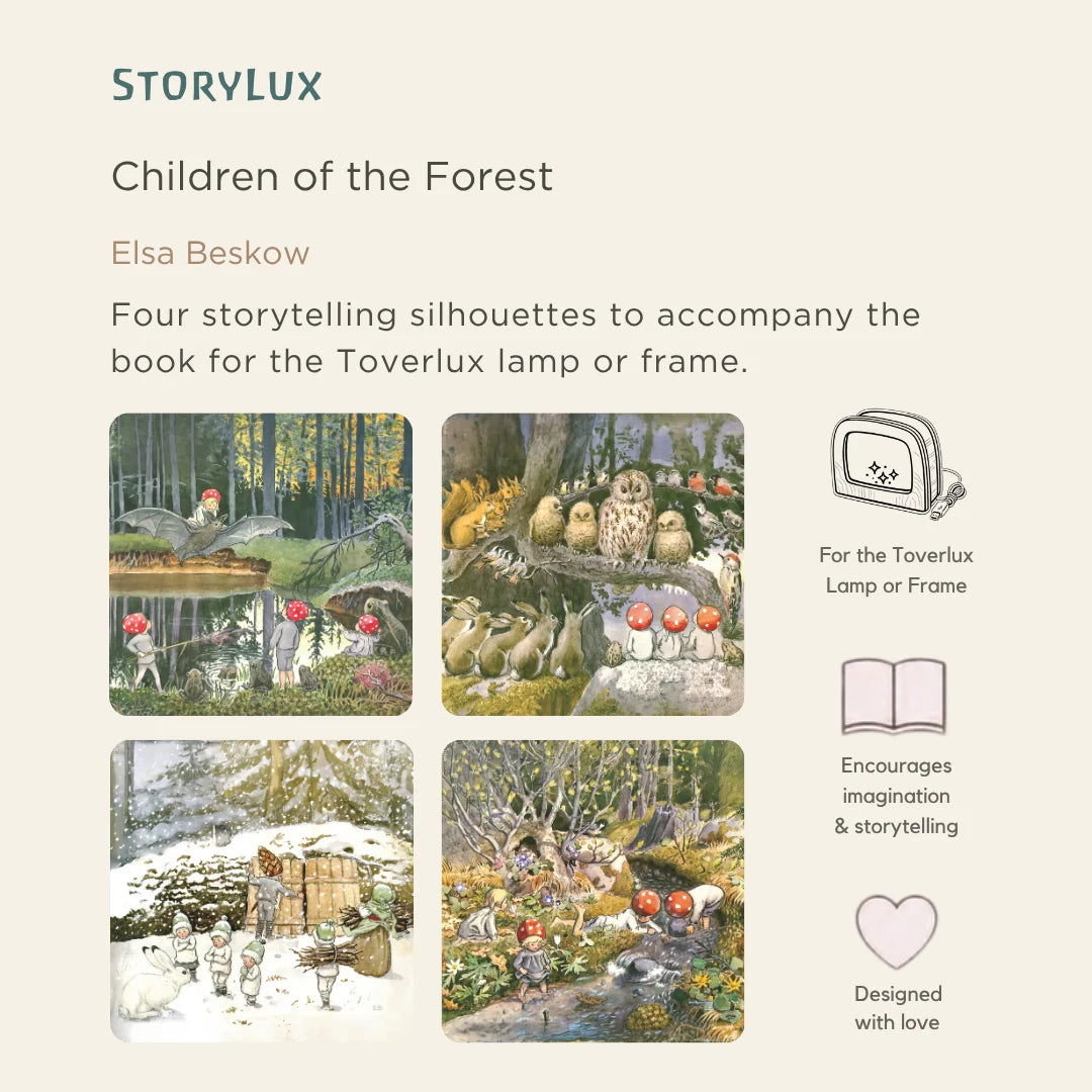 StoryLux - Children of the Forest - 4 Toverlux Silhouettes | Toy | Toverlux | Little Acorn to Mighty Oaks