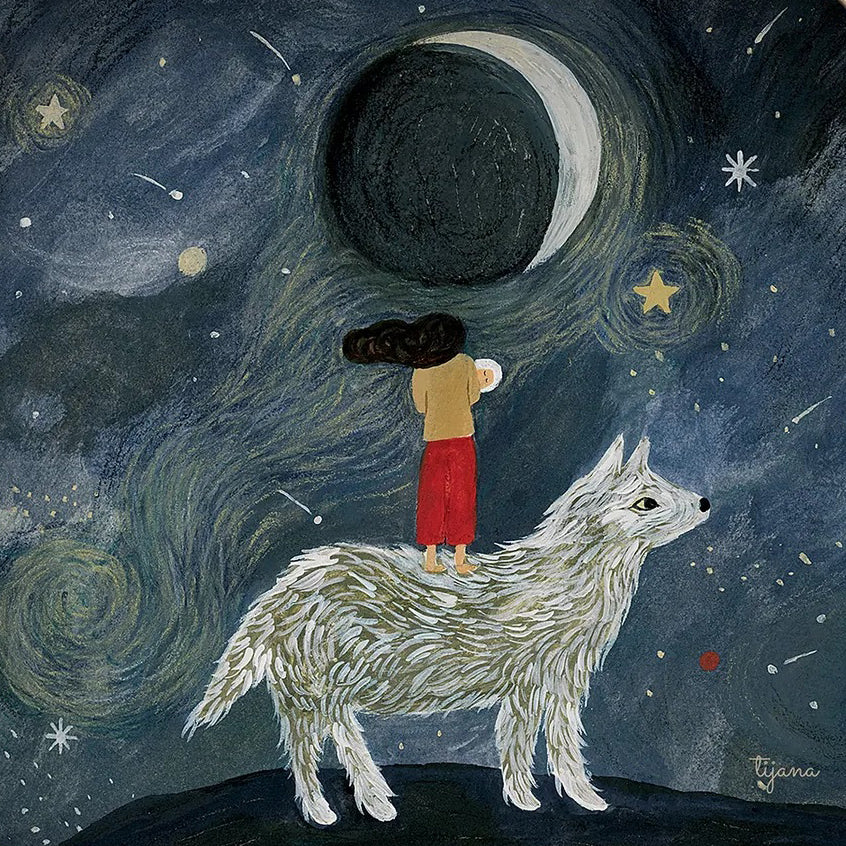 Tijana Draws - Wolf Mother Silhouette | Toy | Toverlux | Little Acorn to Mighty Oaks