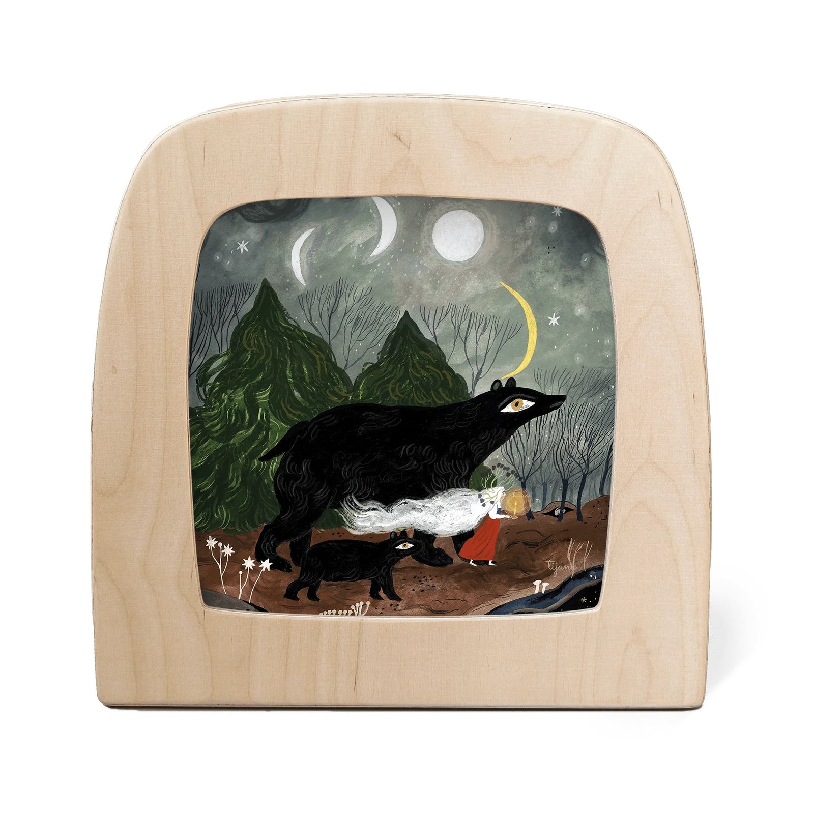 Tijana Draws - Black Bears Toverlux Silhouette | Toy | Toverlux | Little Acorn to Mighty Oaks