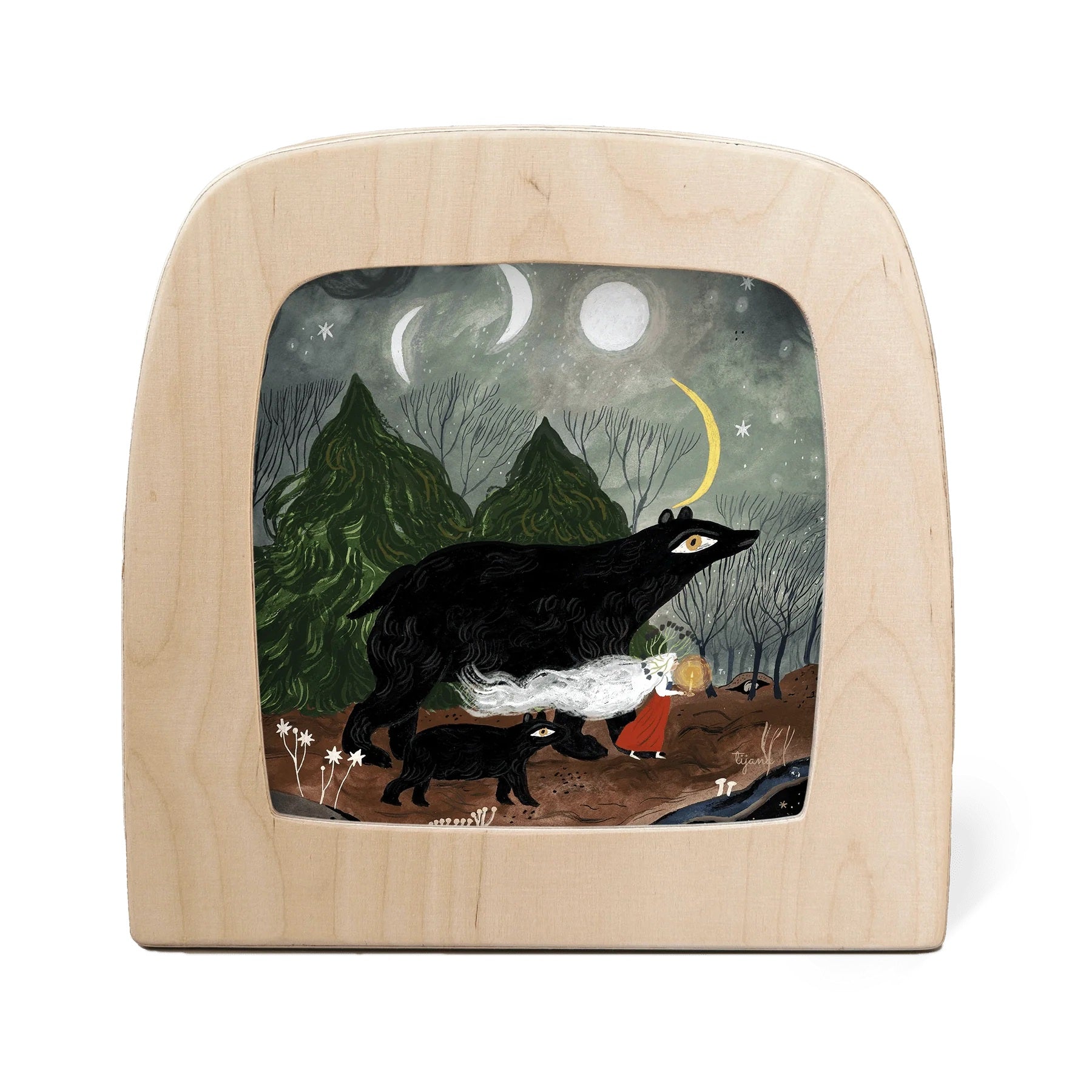Tijana Draws - Black Bears Toverlux Silhouette | Toy | Toverlux | Little Acorn to Mighty Oaks