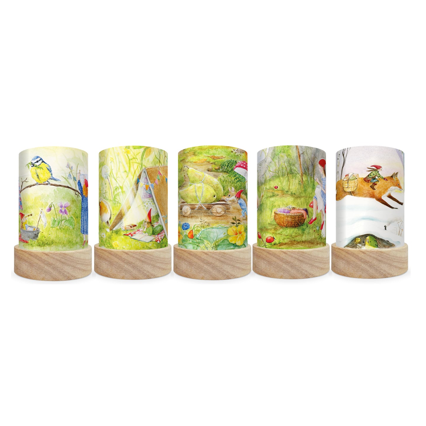 Toverlux Lantern Shades – Mhairi Hellbrandt Gnome Tales – Pack of 5 | Toy | Toverlux | Little Acorn to Mighty Oaks