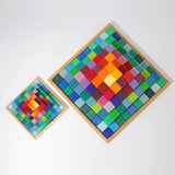 Grimm's Large Stepped Pyramid – 100 Rainbow Wooden Blocks | | Grimm's Spiel and Holz | Little Acorn to Mighty Oaks