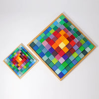 Grimm's Large Stepped Pyramid – 100 Rainbow Wooden Blocks | | Grimm's Spiel and Holz | Little Acorn to Mighty Oaks