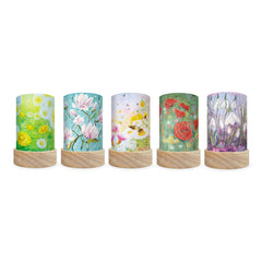 Toverlux Lantern Shades - Kapitein Kalk - Flowers - Pack of 5