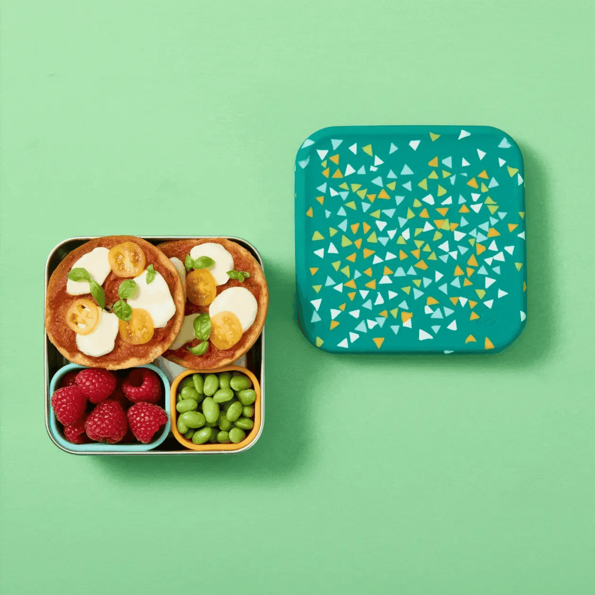 Planetbox Trailblazer Sandwich Box - Lagoon Terrazzo | | PlanetBox | Little Acorn to Mighty Oaks
