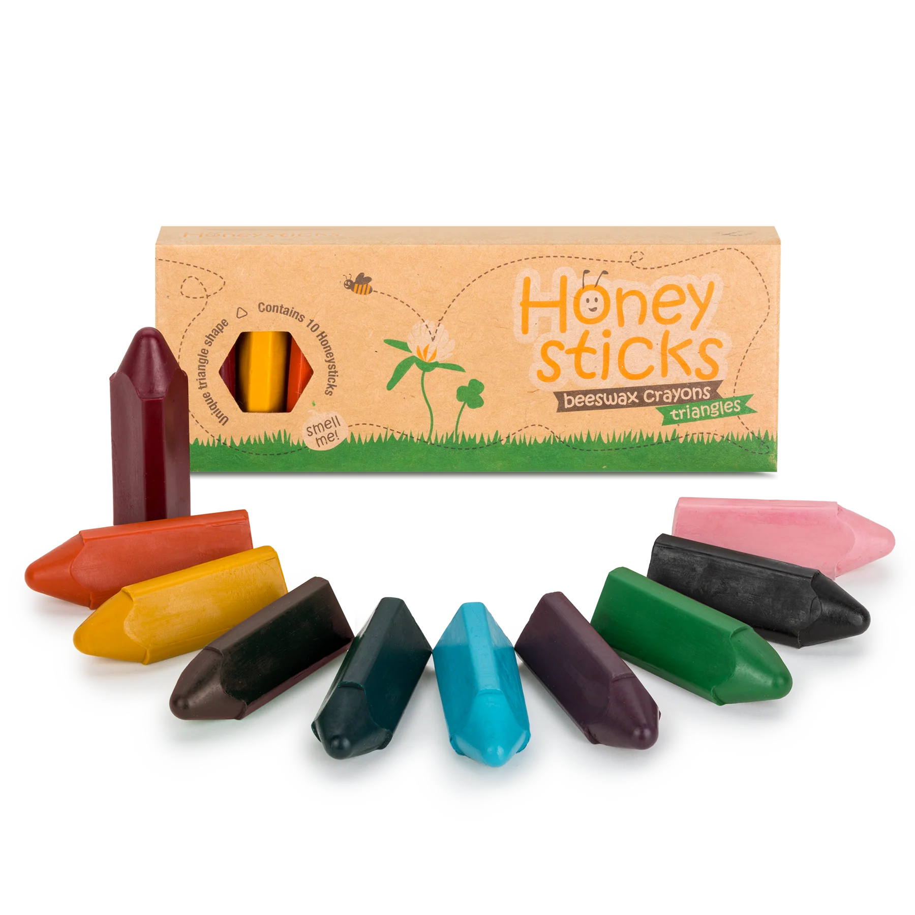 Honeysticks Crayons - Triangles - 10PK - Stage 1 First Crayons | | Honeysticks | Little Acorn to Mighty Oaks