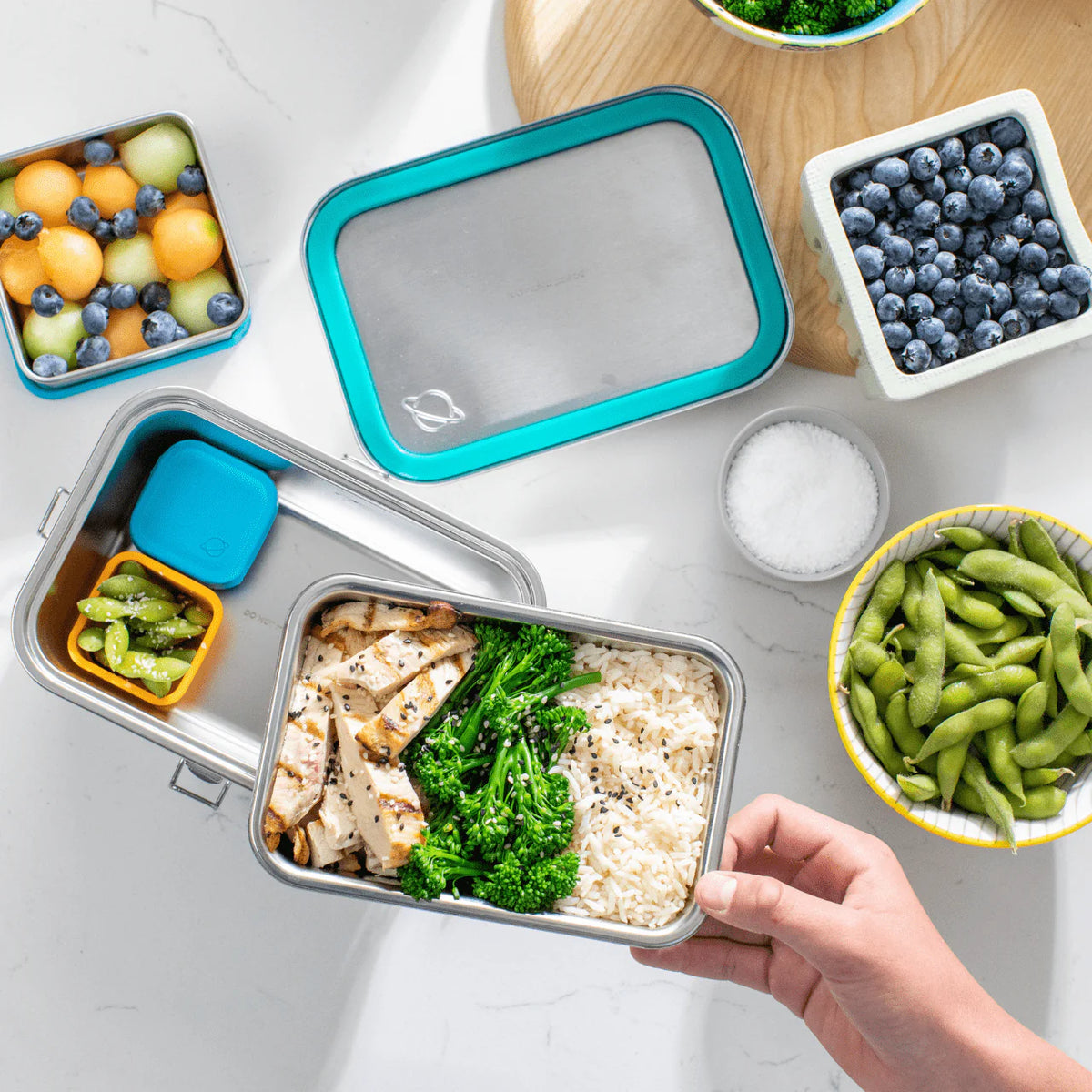 PlanetBox Stainless Steel Explorer Leakproof Lunchbox | | PlanetBox | Little Acorn to Mighty Oaks