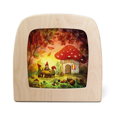 Vogel Geluk - Gnome Picnic Silhouette