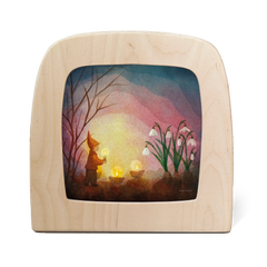 Vogel Geluk - Kindling Spring Silhouette