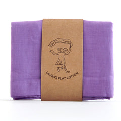 Laura's Play Cotton - Violet - 35 x 35 inches - Organic Cotton