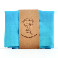 Laura's Play Cotton - Water Gradient - 35 x 35 inches - Organic Cotton | | Laura's Play Cotton | Little Acorn to Mighty Oaks