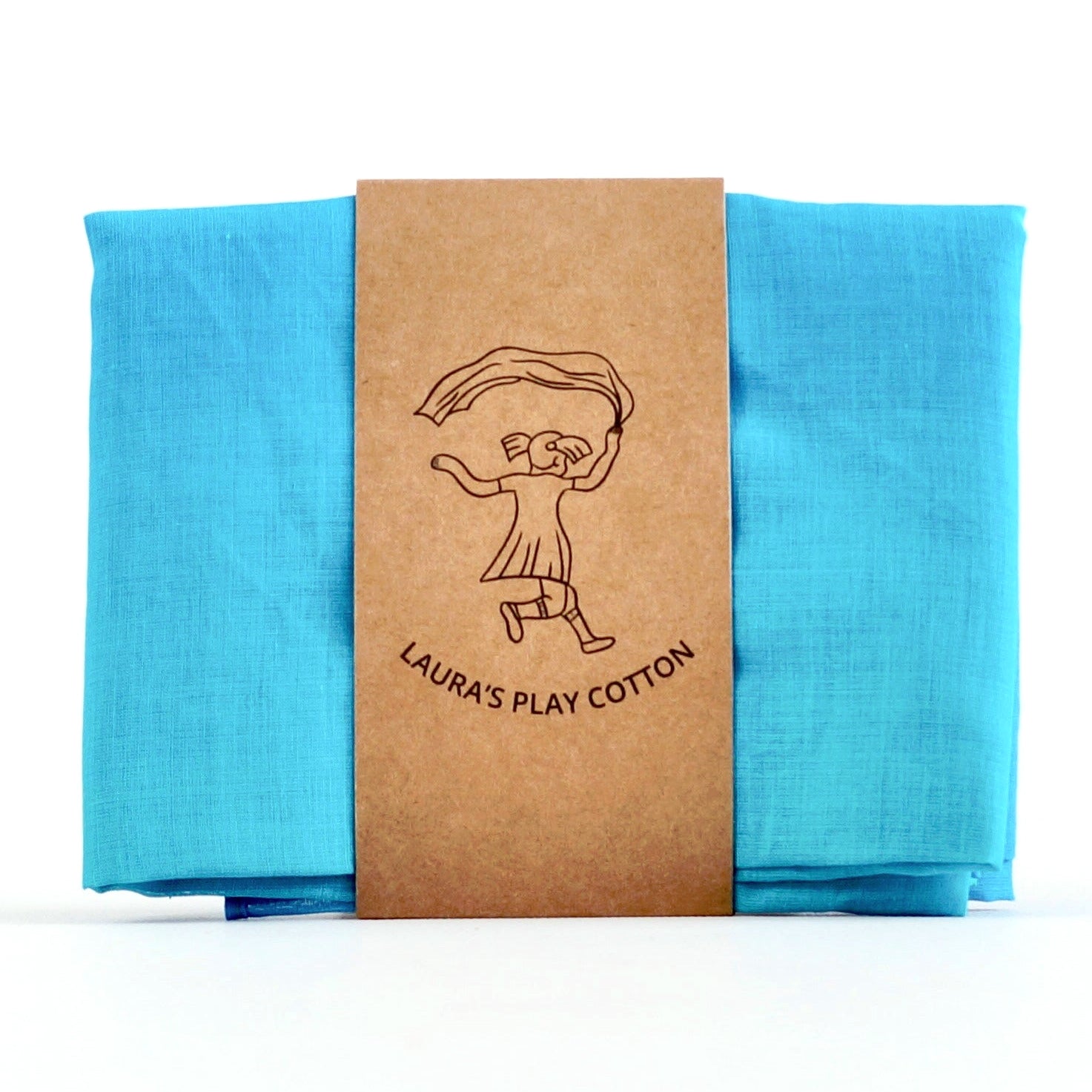 Laura's Play Cotton - Water Gradient - 35 x 35 inches - Organic Cotton | | Laura's Play Cotton | Little Acorn to Mighty Oaks