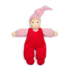 Nanchen Organic Waldorf Doll - Wuschel - Red - 26cm