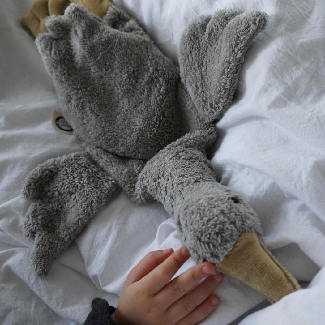 Senger Naturwelt - Organic Cuddly Animal - Grey Goose | Small | | Senger Naturwelt | Little Acorn to Mighty Oaks