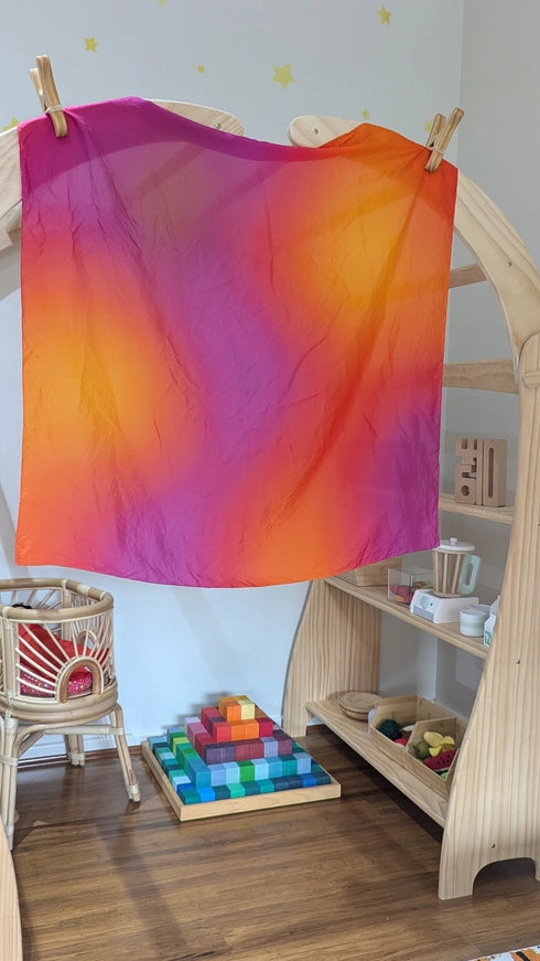 Play Silkies Autumn Playsilk - 35 x 35 inch | | Play Silkies | Little Acorn to Mighty Oaks