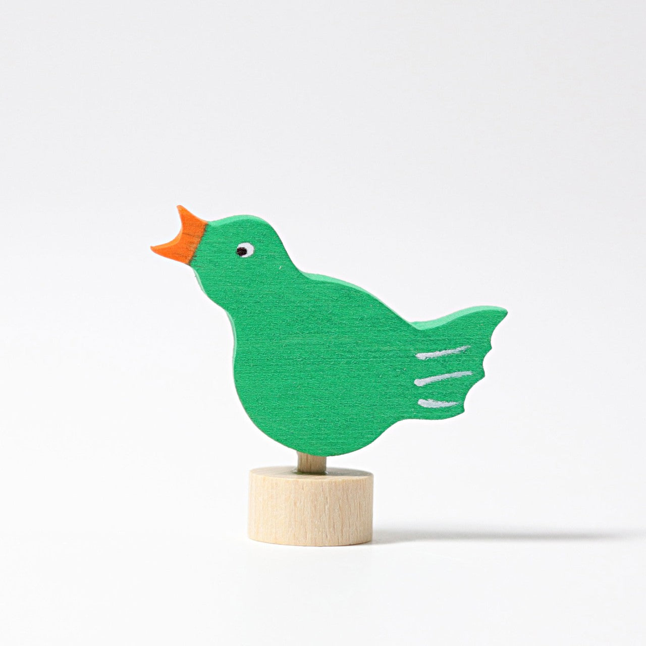 Grimm's Celebration Ring Figure - Green Bird Singing | | Grimm's Spiel and Holz | Little Acorn to Mighty Oaks