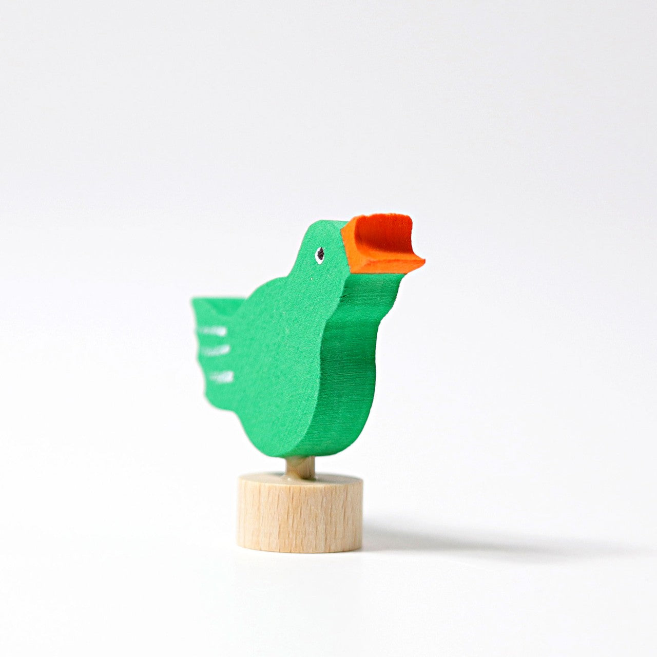 Grimm's Celebration Ring Figure - Green Bird Singing | | Grimm's Spiel and Holz | Little Acorn to Mighty Oaks