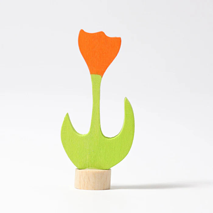 Grimm's Celebration Ring Figure - Orange Tulip | | Grimm's Spiel and Holz | Little Acorn to Mighty Oaks