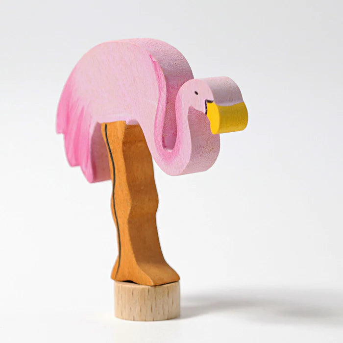 Grimm's Celebration Ring Deluxe Figure - Flamingo | | Grimm's Spiel and Holz | Little Acorn to Mighty Oaks