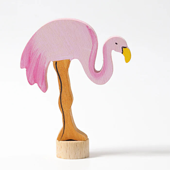 Grimm's Celebration Ring Deluxe Figure - Flamingo | | Grimm's Spiel and Holz | Little Acorn to Mighty Oaks