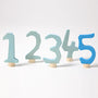 Grimm's Blue Decorative Numbers 1-5 | | Grimm's Spiel and Holz | Little Acorn to Mighty Oaks