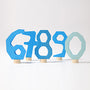Grimm's Blue Decorative Numbers 6-9 & 0 | | Grimm's Spiel and Holz | Little Acorn to Mighty Oaks