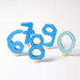 Grimm's Blue Decorative Numbers 6-9 & 0 | | Grimm's Spiel and Holz | Little Acorn to Mighty Oaks