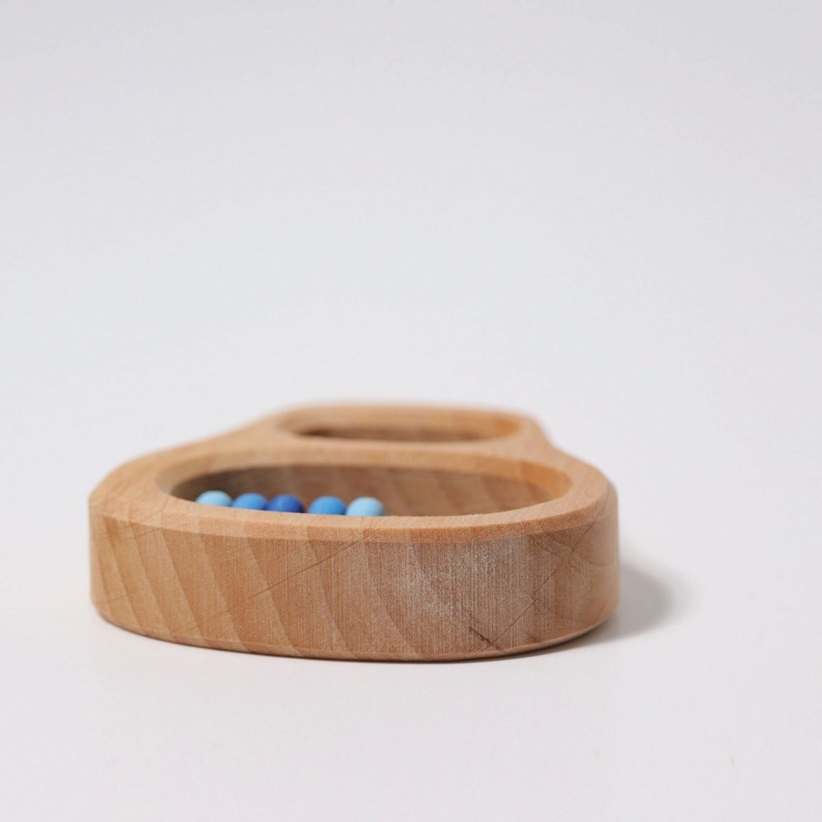 Grimm's Klipp Klapp Blue Rattle | | Grimm's Spiel and Holz | Little Acorn to Mighty Oaks