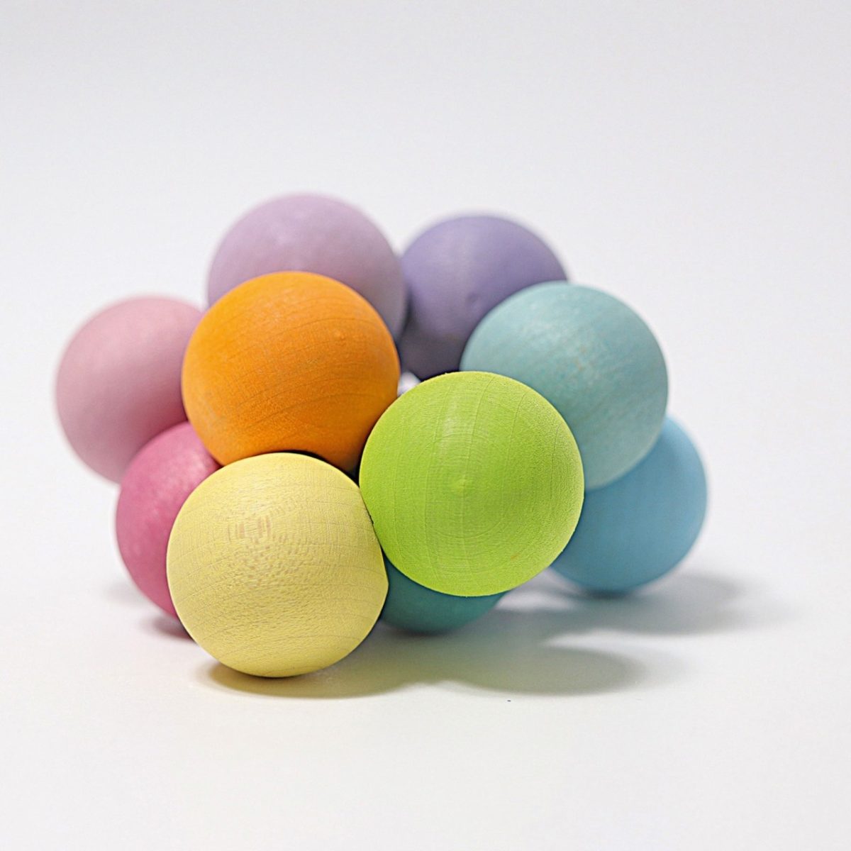 Grimm's Grasping Toy - Pastel Beads | | Grimm's Spiel and Holz | Little Acorn to Mighty Oaks