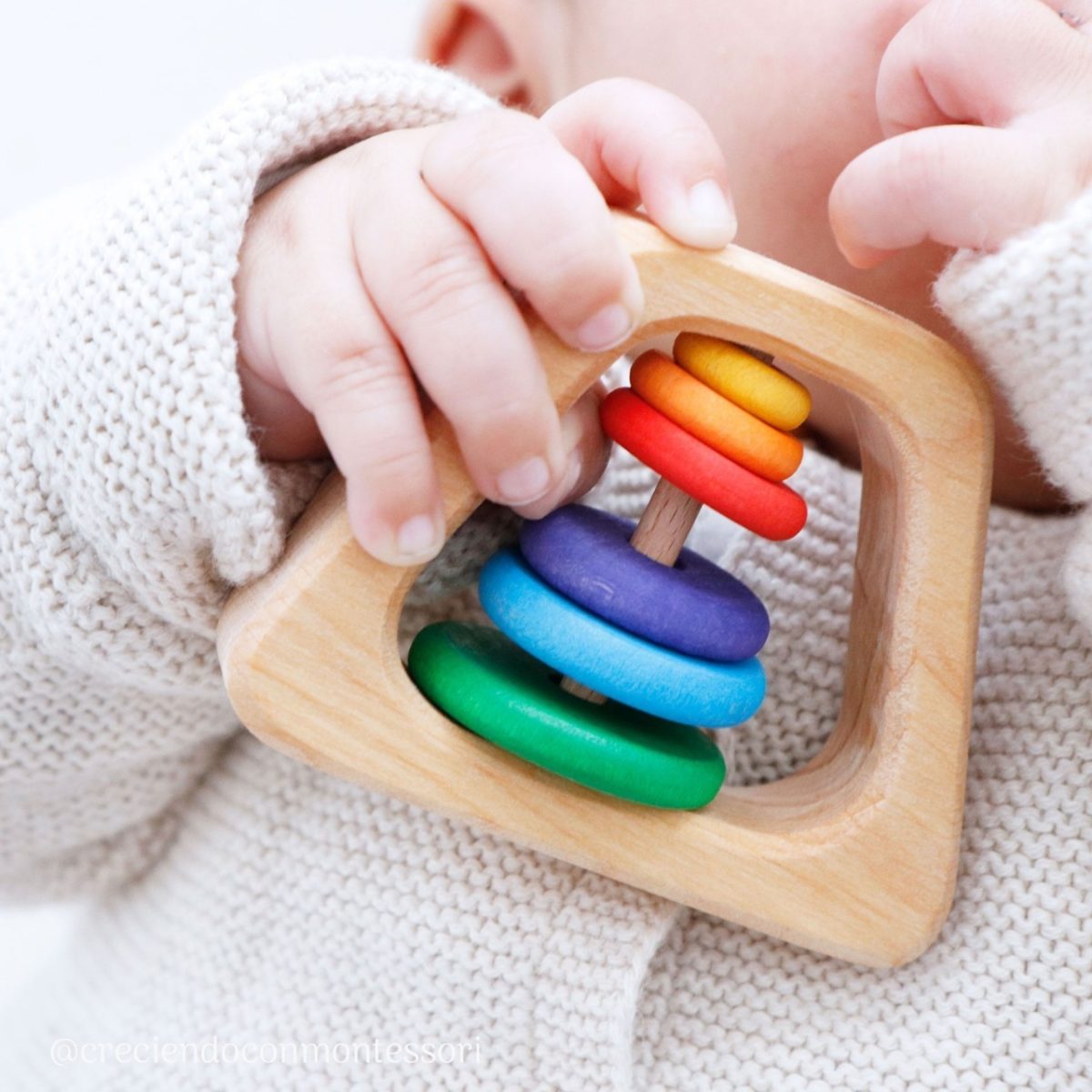 Grimm's Pyramid Rattle | | Grimm's Spiel and Holz | Little Acorn to Mighty Oaks