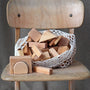 Grimm’s Natural Geo-Blocks – 60-Piece Wooden Building Set