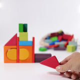 Grimm's 60 Coloured Geo Blocks | | Grimm's Spiel and Holz | Little Acorn to Mighty Oaks