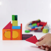 Grimm's 60 Coloured Geo Blocks | | Grimm's Spiel and Holz | Little Acorn to Mighty Oaks