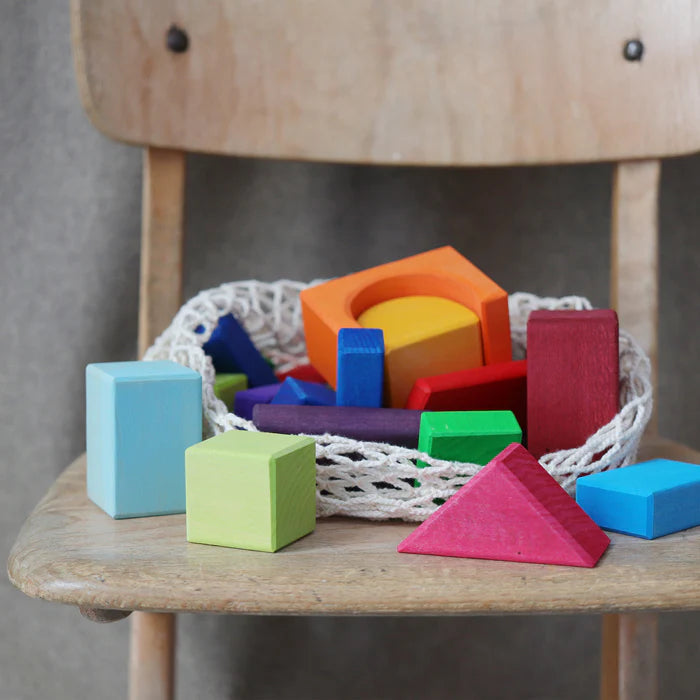 Grimm's 30 Coloured Geo Blocks | | Grimm's Spiel and Holz | Little Acorn to Mighty Oaks