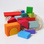 Grimm's 30 Coloured Geo Blocks