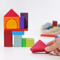 Grimm's 30 Coloured Geo Blocks | | Grimm's Spiel and Holz | Little Acorn to Mighty Oaks