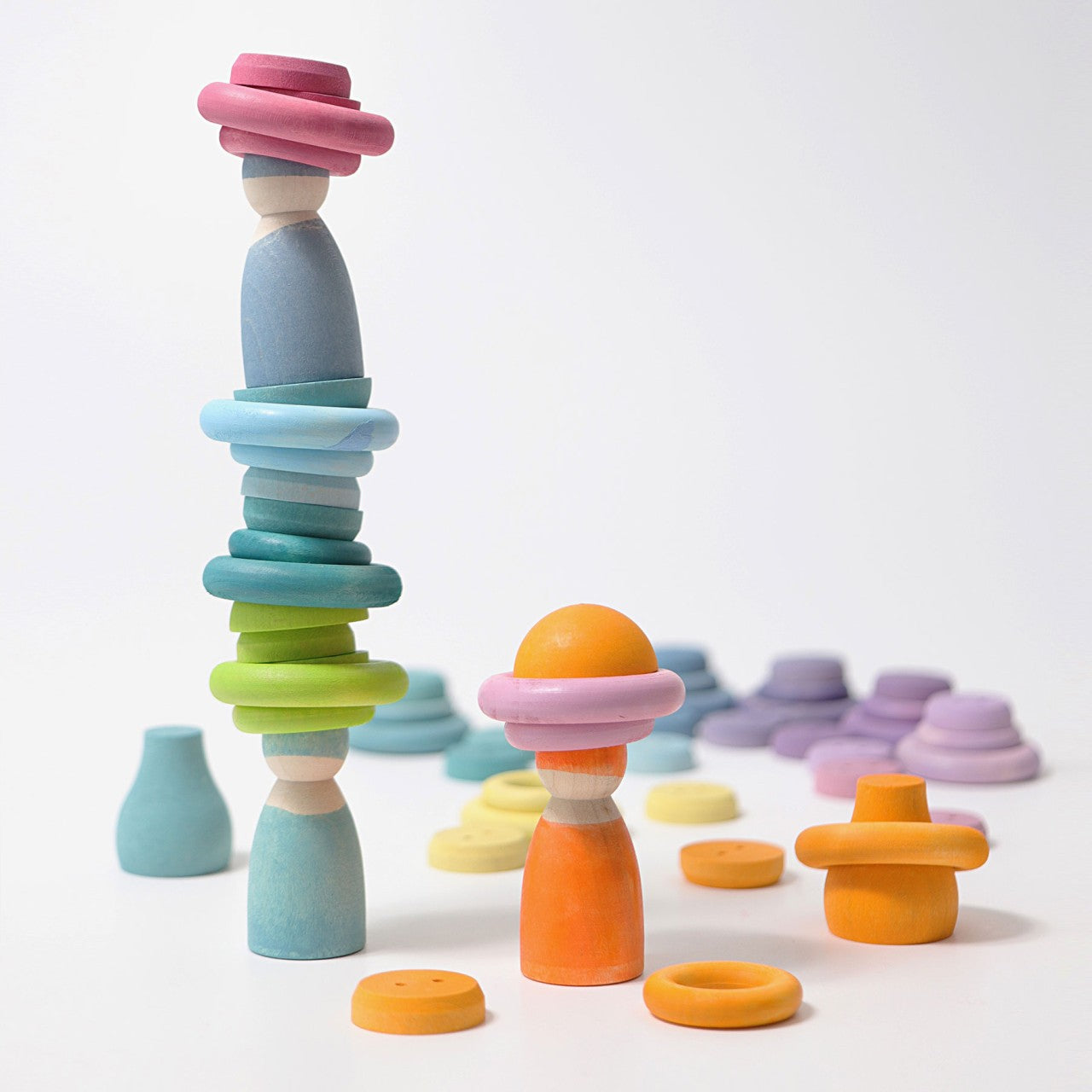 Grimm's Pastel Building Rings | | Grimm's Spiel and Holz | Little Acorn to Mighty Oaks