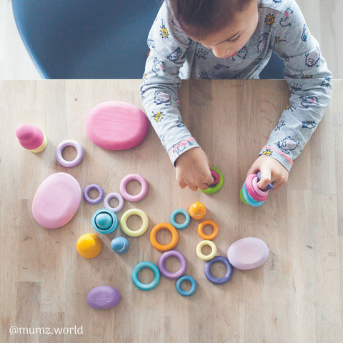 Grimm's Pastel Building Rings