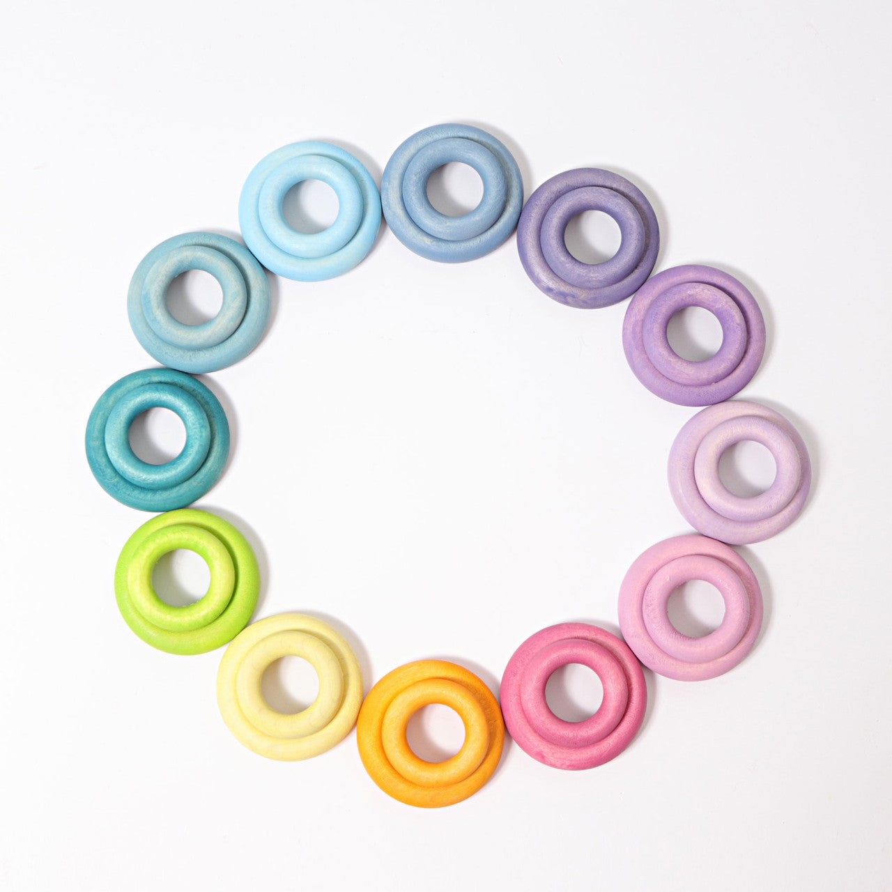 Grimm's Pastel Building Rings | | Grimm's Spiel and Holz | Little Acorn to Mighty Oaks