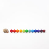 Grimm's 20mm Wooden Rainbow Beads - 60 pack | | Grimm's Spiel and Holz | Little Acorn to Mighty Oaks