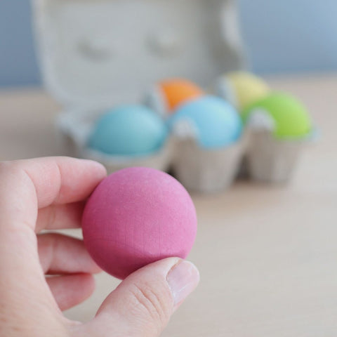 Grimm's Set of Wooden Balls - Pastel