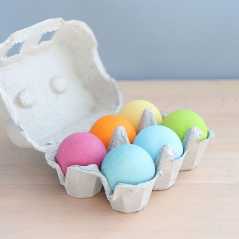 Grimm's Set of Wooden Balls - Pastel